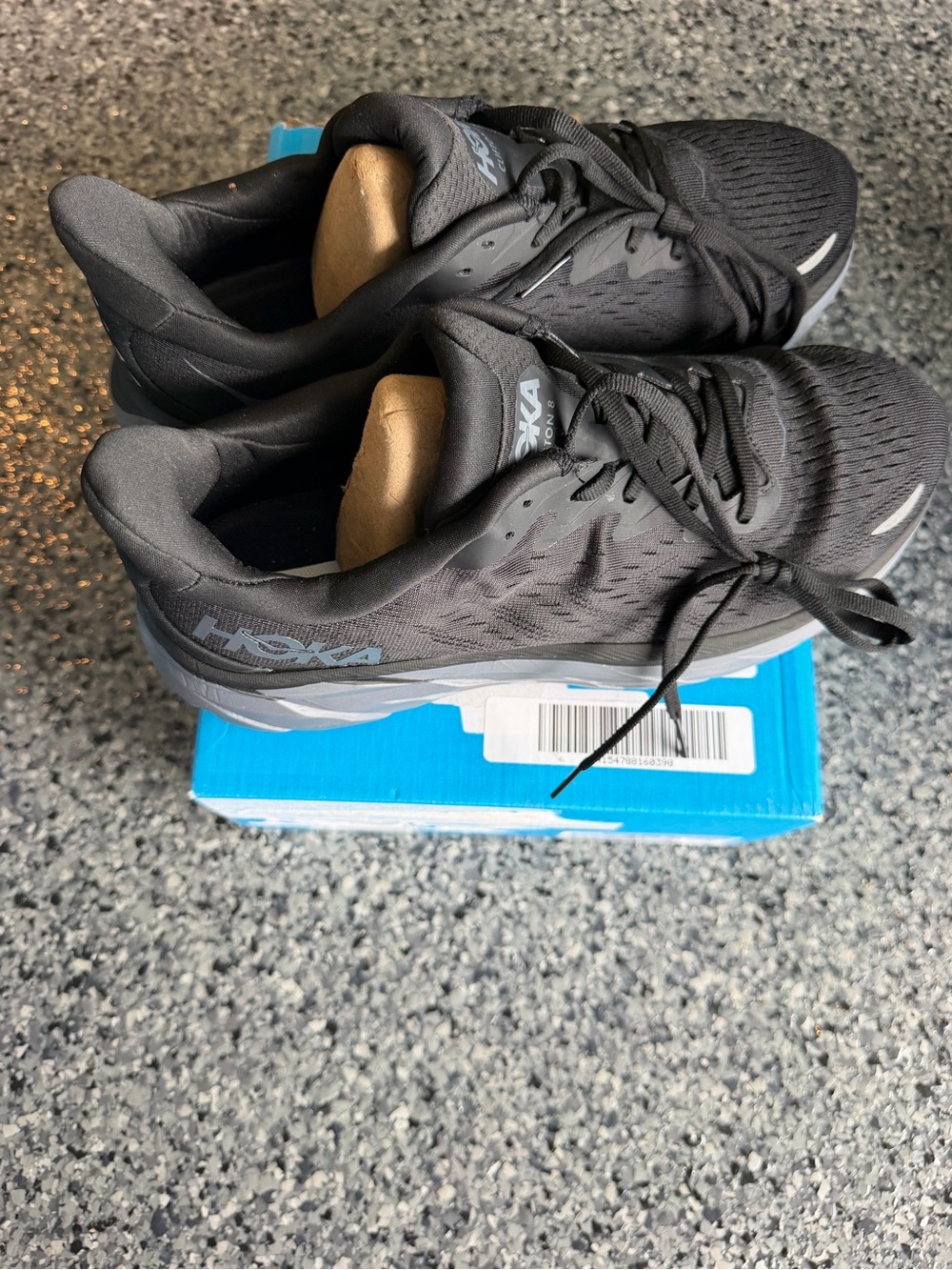 Hoka One One Black Men's Cushioned Running Shoes